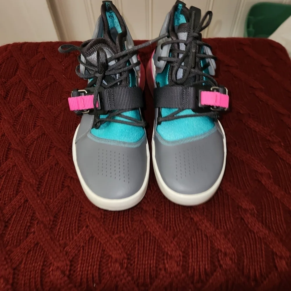 Nike Air Force 270 GS Cool Gray Jade Anthracite AJ8208-005 YOUTH 6.5